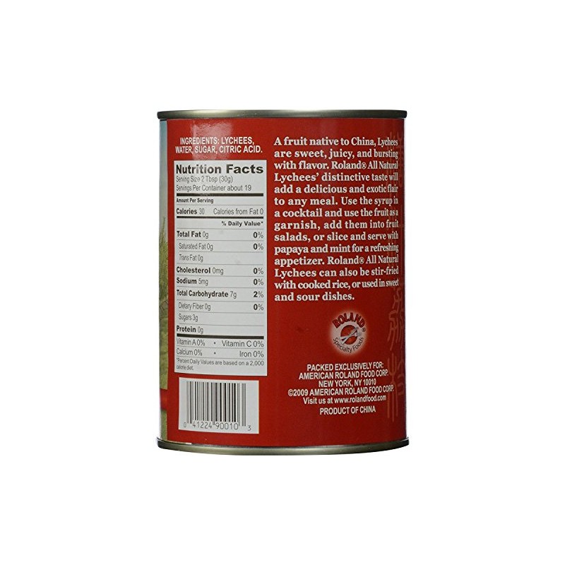 Roland Lychees In Heavy Syrup, 20 oz