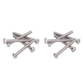 50Pcs Cheese Head Slot Screw A2-70 Stainless Steel, Flat Smooth Head, Screws with Even Force, for Accuracy Machinery, Household, Electronics (M3*20)