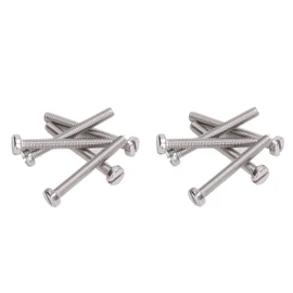 50Pcs Cheese Head Slot Screw A2-70 Stainless Steel, Flat Smooth Head, Screws with Even Force, for Accuracy Machinery, Household, Electronics (M3*20)