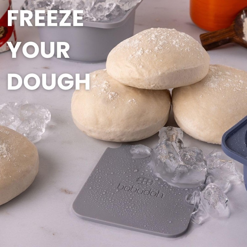 Babadoh Pizza Dough Proofing Silicone Containers with Lids | Pizza