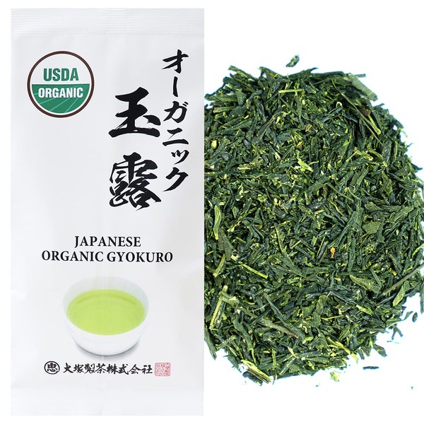 Organic Gyokuro Loose Leaf Japanese Green Tea50g | JAS - USDA Certify Shade Grown Japanese Loose Leaf Organic Green Tea - Made In Japan - Produced by Otsuka Green Tea Co