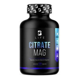 Citrato Magnesio 120 Cápsulas Magnesium Citrate Life Sabor