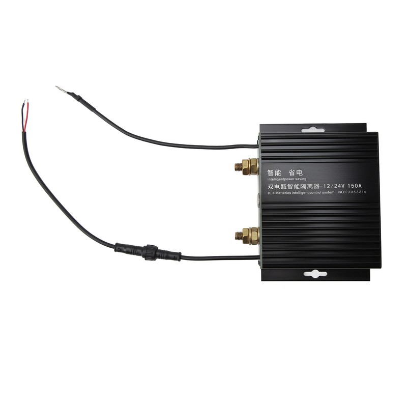 Dual Battery Isolator 150A 12V 24V LED Smart Flashing Voltage