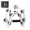 Musfunny Half Moon Tambourines, Hand Tambourine with Double Row Jingles