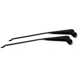 Crown Automotive New Steel Windshield Wiper Arm Pair in Black / For 1968-1986 JEEP CJ CJ5 CJ7