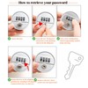 Large Combination Cabinet Cam Lock with Key,4-Dial Combi-cam Locks for