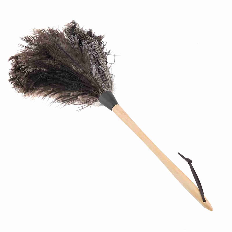 Handmade Washable NOn electrostatic Ostrich Feather Duster with Wooden Handle