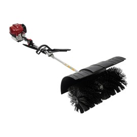 PIAOCAIYIN 31cc Artificial Turf Broom, 4-Stroke Lawn Yard Sweeper, Folding Power Broom for Sweeping Boulevards, Gas Power Sweeper, Outdoor Handheld Artificial Turf Sweeper for Street Cleaning, Farms