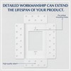 3-Gang Flush Drywall Receptacle Mount - Seamless Mud-In Wall Plate