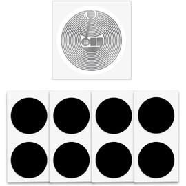 Pack of 22 NFC Tag Stickers Black NFC Sticker Tags Ntag215 Tag NFC Chip 504 Bytes Compatible with TagMo iOS Shortcuts App and All NFC-Enabled Devices