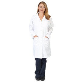 Natural Uniforms - Unisex 41 Inch Lab Coat, White 37152-Medium