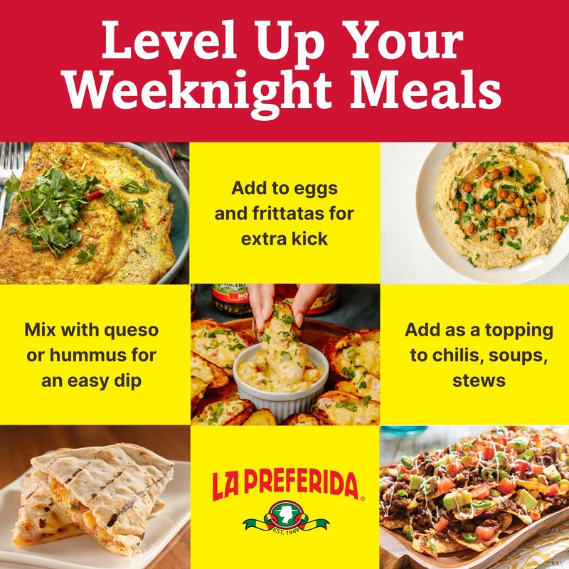 La Preferida Organic Diced Green Chile Peppers Fire-Roasted & Peeled