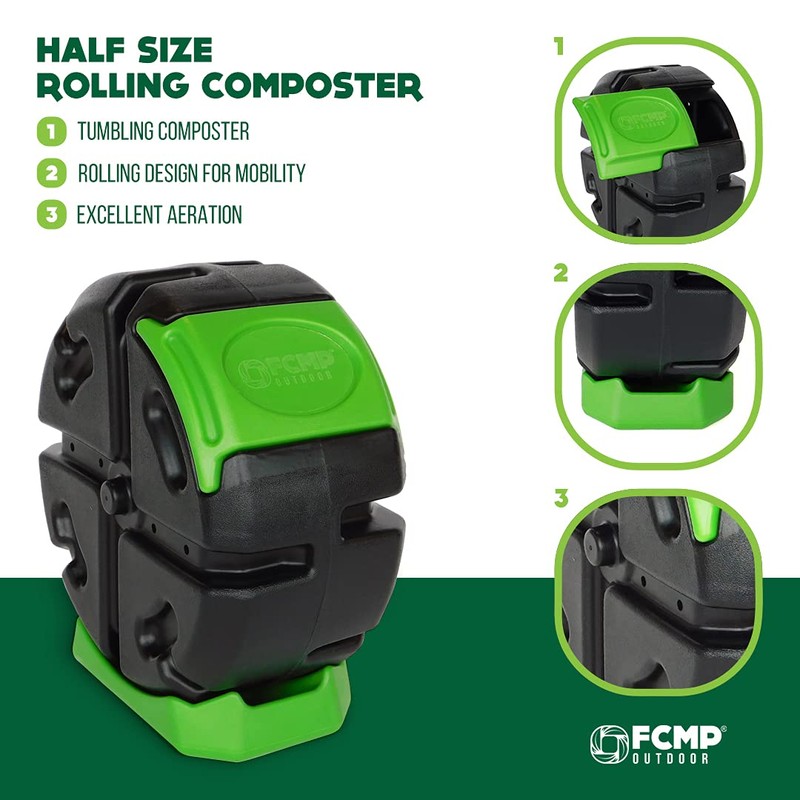 FCMP Outdoor HOTFROG Half Size Rolling Single Chamber Batch Tumbling