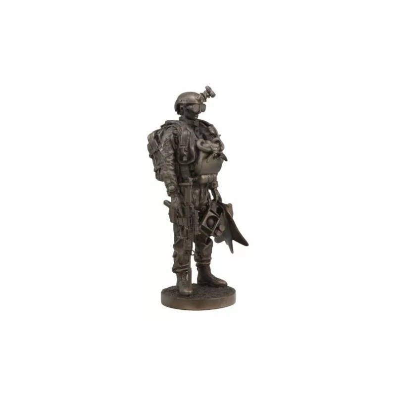 Large Military Navy Seal Statue 12.75"Tall Special Task Force Unit
