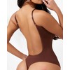 Seamless Women's Shapewear Bodysuit - Tummy Control Thong, Low Back