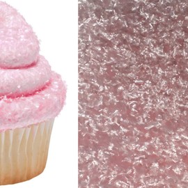 Light Pink Edible Sprinkle Glitter Shimmer Sparkle Flakes for Cakes and Cupcakes 1/4 oz For Use with Soft Pink Frosting