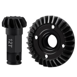 BRKRC 30T/12T Steel Diff Gear Front Rear Differential Gear Set for ARRMA 1/18 Granite GROM/Typhon GROM 1/14 Mini Mojave GROM RC Car Upgrade (Rear Diff Gear)