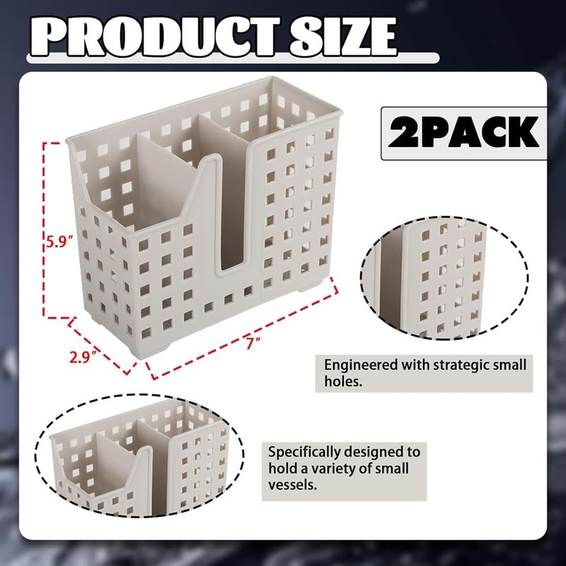 Veumoie 2 Pack Dishwasher Basket for Straw and Chopstick Dishwasher