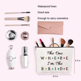 Bride to Be Gifts - VivaJoy Bride Gifts Makeup Bag, Mother of The Bride Gifts, Wedding Party Gifts for Bride, Bride to Be Cosmetic Bags