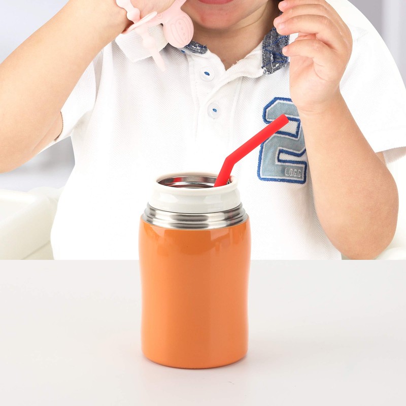 Reusable Silicone Straws for Toddlers & Kids - 6 pcs