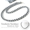 GOLD STONE Terahertz Mineral Necklace, 0.3 inch (8 mm), High
