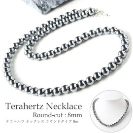 GOLD STONE Terahertz Mineral Necklace, 0.3 inch (8 mm), High Purity, Hook Adjuster Included, 2.0 inches (5 cm) Adjustable, Stone