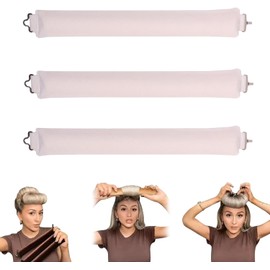 WADY Hair Curling Flexi Rod Magic Hair Rollers de Algodón Rodillas de Rizador de Cabello de Torsión Suave, Sin calor Peinado Rizado, Conjunto Flexible Autosostenido para Niñas, Mujeres, Damas, Niños (Blanco)