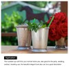 sourcing map Mint Julep Cup, Stainless Cocktail Cup Tumbler 350ml