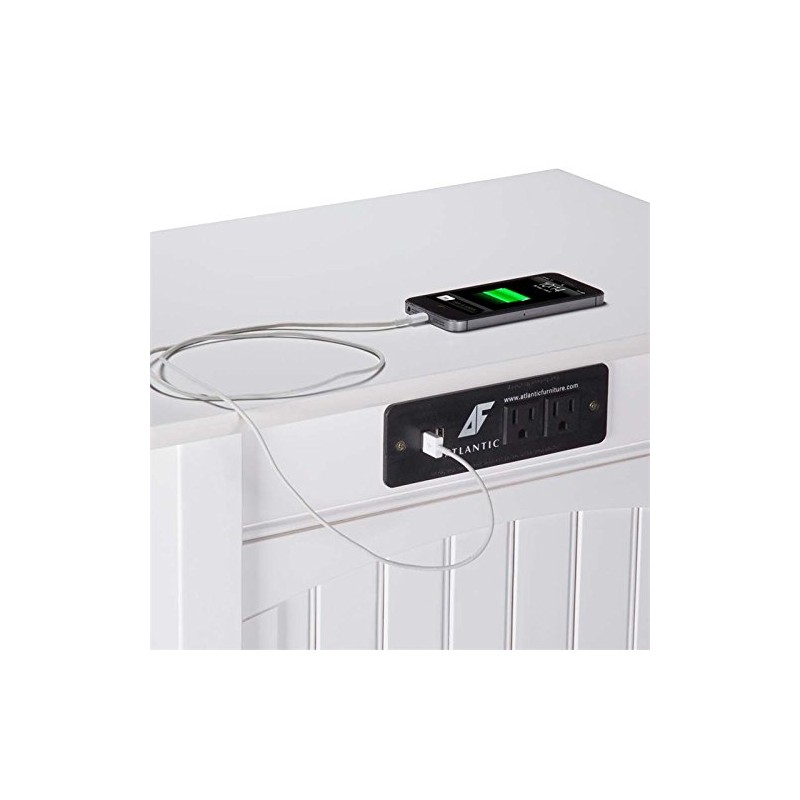 Pemberly Row Charger Chair Side Table in White