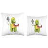 Turtle Mason Trowel Throw Pillow