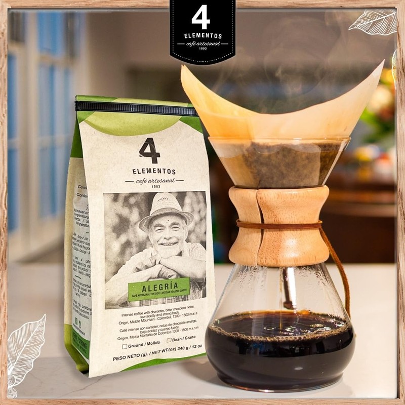 4 Elementos | Classic Whole Bean Coffee, 2-pack of 12