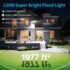 Olafus 130W Flood Light Outdoor, Switch Controlled 13000LM LED Security