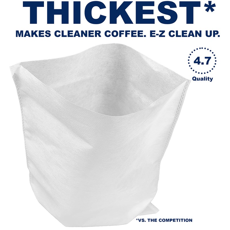 (50 Pack) Cold Brew Coffee Filters, 12" x 13" Compatible