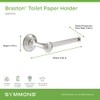Braston Wall Mounted Toilet Paper Holder in Satin Nickel -