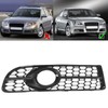 1 Pair Front Fog Lamp Grille Bezel 8E0807681F Glossy Black
