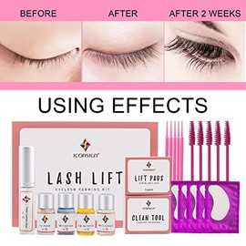 Daconovo LASHLIFT Kit de elevación de pestañas Kit para permanente de pestañas Exiones de pestañas rizadoras