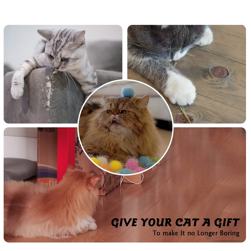 Rimobul 40PCS 1.5INCH New Generation Extra Large Cat's Favorite Chase