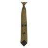 DQT Men's Plain Twill Wedding Formal Clip On Tie -