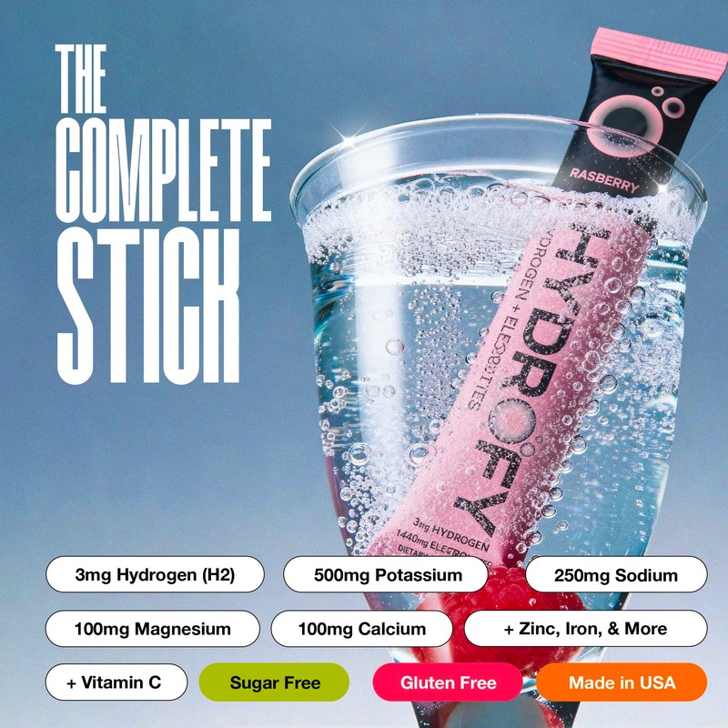 Hydrofy Hydrogen Water + Electrolytes Drink Mix - Variety Pack