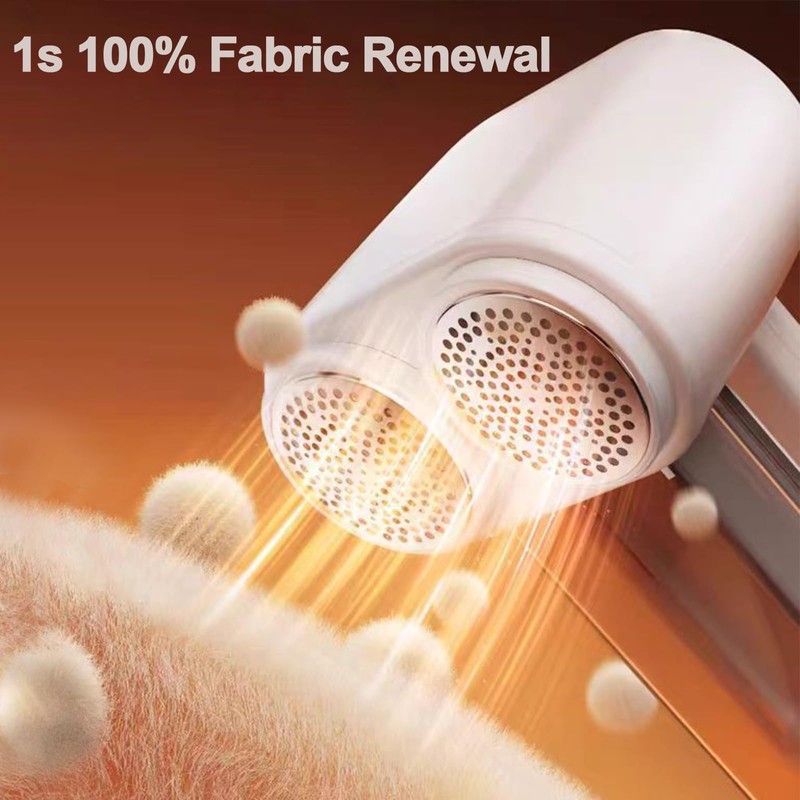 Supenjoy Dual-Head Fabric Shaver and Lint Remover, Rechargeable Sweater Shaver