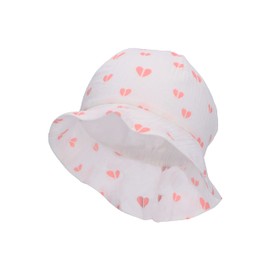 Sterntaler Unisex Children's Sun Hat Hearts Children's Hat, ecru