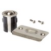 Brushed Nickel Closet Door Drive-in Ball Catch with Strike Plate