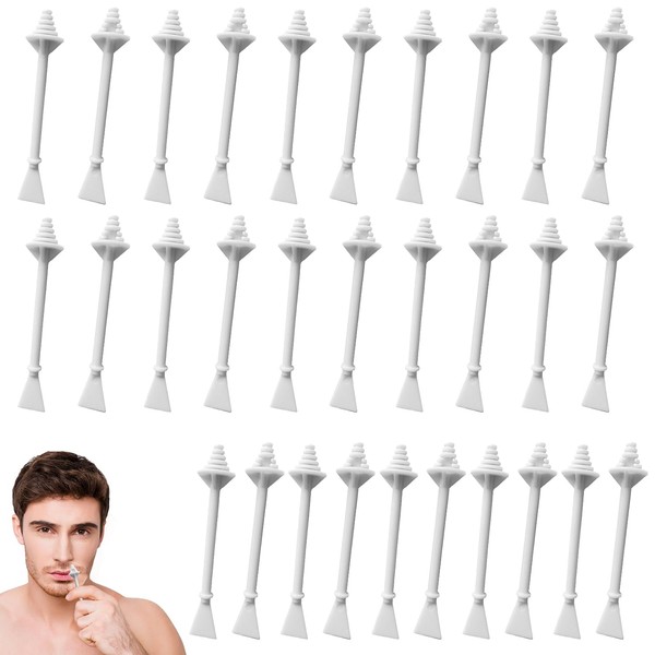 30 Pcs Nose Wax Sticks, Dual-End Nasal Wax Applicators for