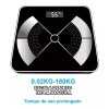 EGTMA Bascula Digital Para Peso Corporal Pilas Hasta 180kg