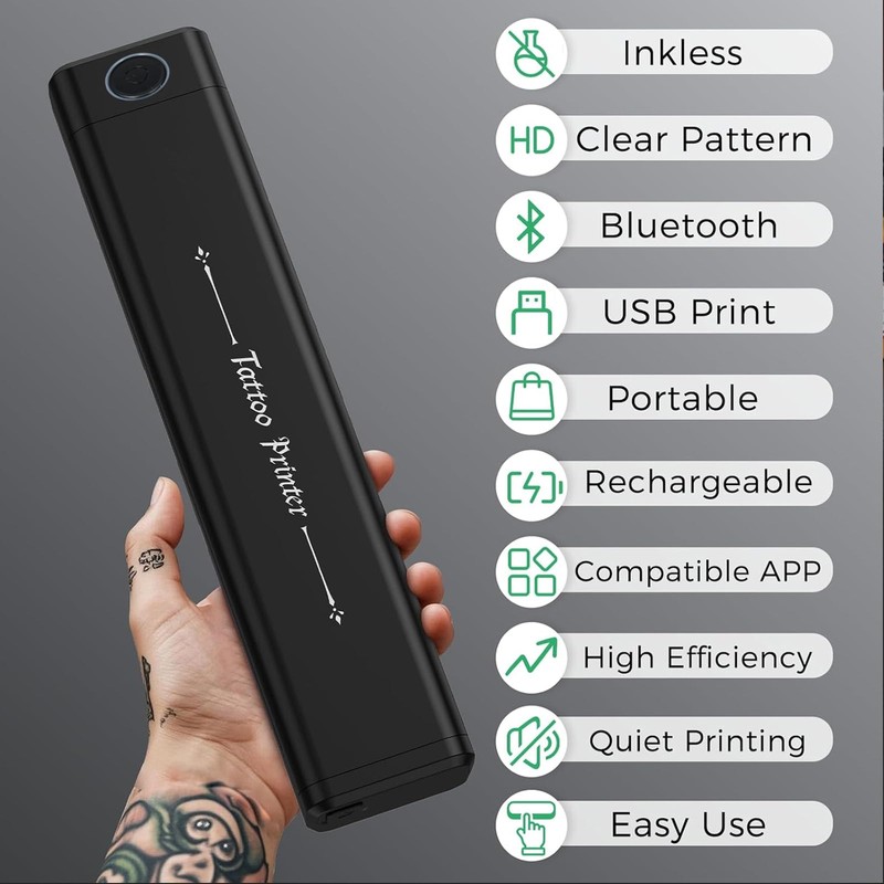 2025 New Wireless Tattoo Stencil Printer Tattoo Portable Printer Kit