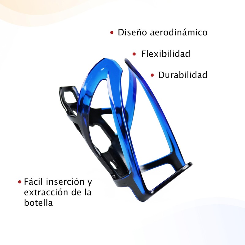 Genérico Portabotellas, Soporte para Botella, Porta Cilindro para Bicicleta (Azul)