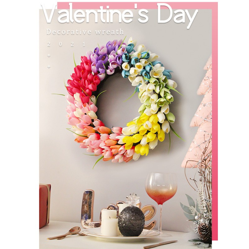 Wreath Simulation Flower Garland Garden Home Decoration
