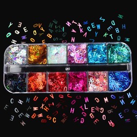 Molde epoxi de resina fluorescente, para relleno de joyas, brillo en la oscuridad, holográfico, purpurina