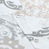 BESTRIPES Extra Wide Fabric Shower Curtain, White Beige Gray Boho