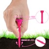 MAZEL Transparent Plastic Golf Tees for Increased Distance and Durability